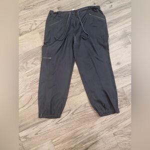Women’s Gray (Washable Silk) Cargo Pants Size Medium 🩶